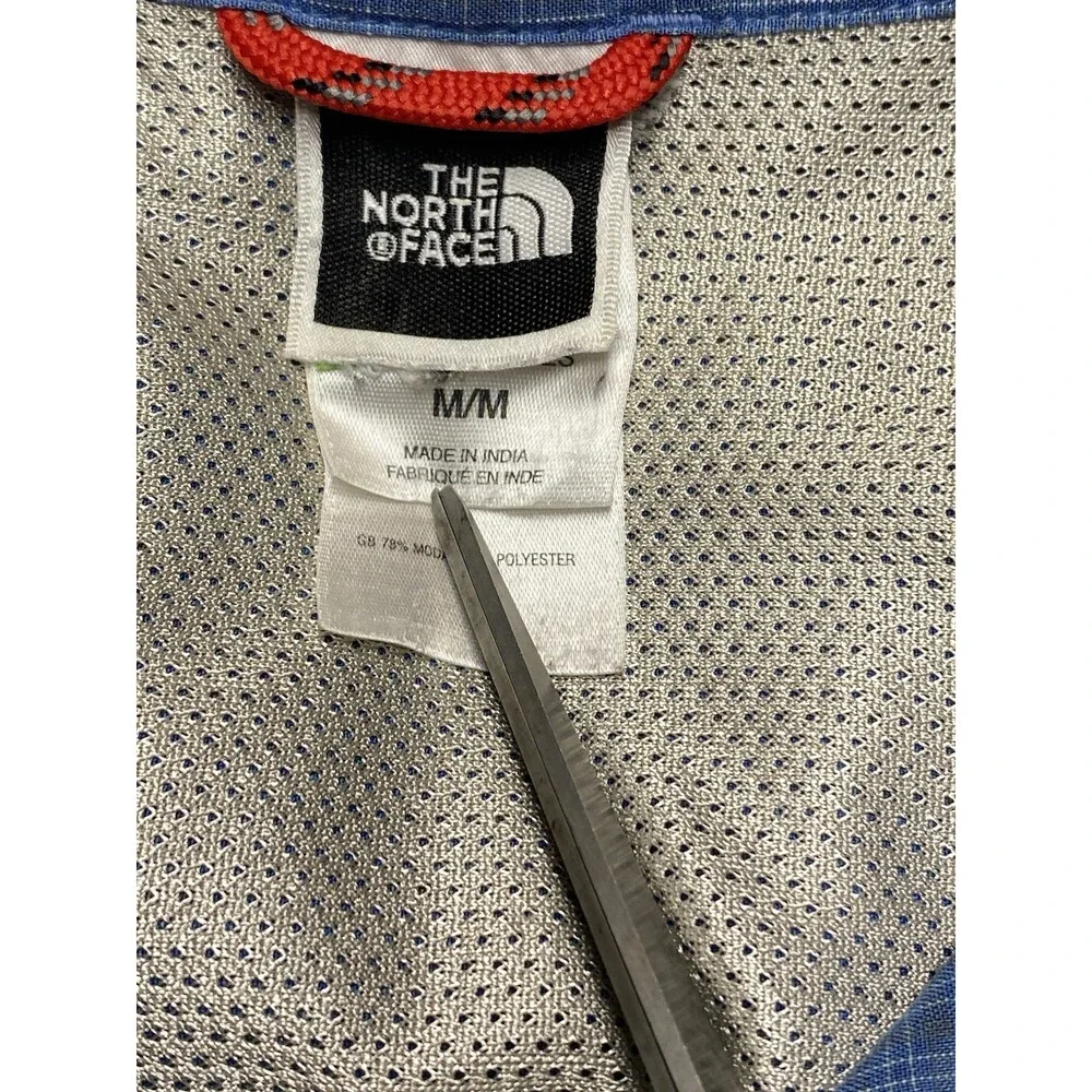 The North Face Shirt Men Medium Blue Plaid Short Sleeve Button Front Pocket